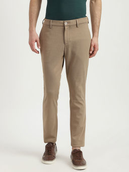 United Colors of Benetton - Men Brown Polyester Blend Slim Fit Trouser