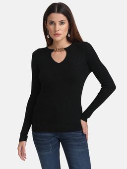 Kazo - Black Chain Detail Pullover