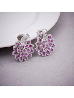 Opal Touch - Radiant Pink-White Earrings