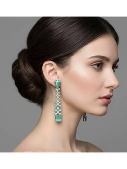 Opal Touch - Mint Green Elegance Earrings