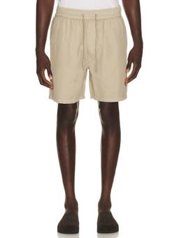 ALLSAINTS - Folgate Men's Drawstring Cotton Linen Twill Shorts Beige