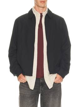 ALLSAINTS - Trey Men's Lightweight Twill Zip-Up Light Jacket Black