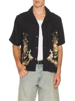ALLSAINTS - Parsons Men's Floral Print Button-Down Shirt Black