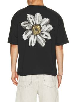 ALLSAINTS - Petals Men's Graphic Print Crew Neck T-Shirt Black