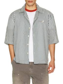 ALLSAINTS - Chopin Men's Striped Organic Cotton Button-Down Shirt Blue