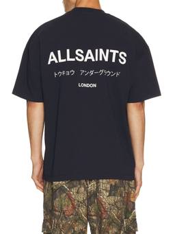 ALLSAINTS - Underground Men's Graphic Logo Crew Neck T-Shirt Black