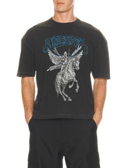 ALLSAINTS - Vanguard Men's Graphic Print Crew Neck T-Shirt Black