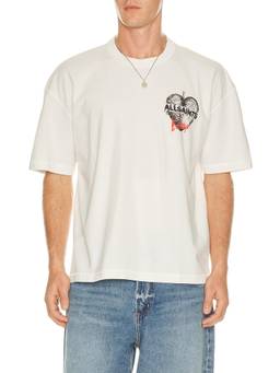 ALLSAINTS - Reflect Men's Graphic Print Crew Neck T-Shirt White