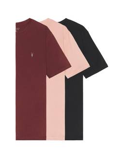 ALLSAINTS - Brace Crew Men's Tonal Logo Crew Neck T-Shirt Multi-Color
