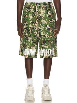 Billionaire Boys Club - Camo Men's Drawstring 4-Pocket Cargo Shorts Multi-Color