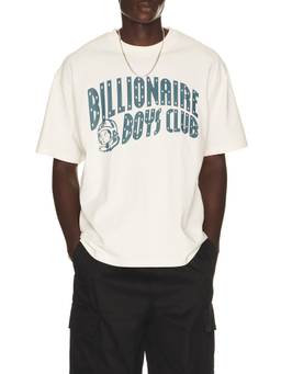 Billionaire Boys Club - Faded Curve Men's Graphic Print Crew Neck T-Shirt Off White