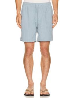 Brixton - Everyday Corduroy Men's Drawstring 3-Pocket Shorts Blue