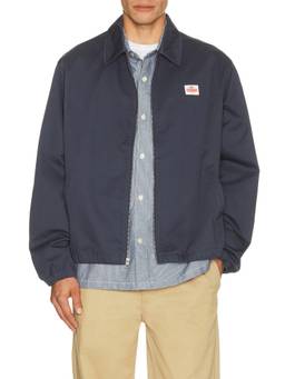 Brixton - Trademark Men's Lightweight Zip Twill Bomber Jacket Navy Blue