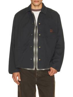 Brixton - Painter's Men Cotton Twill Snap Button Light Jacket Black