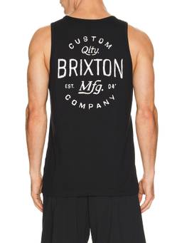 Brixton - Fremont Men's Graphic Logo Sleeveless Tank Top Black