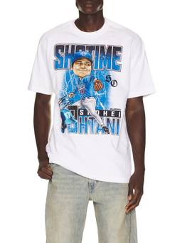 BIOWORLD - Shohei Ohtani Men's Graphic Print Crew Neck T-Shirt White