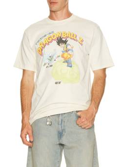 BIOWORLD - Dragon Ball Z Men's Graphic Print Crew Neck T-Shirt Off White