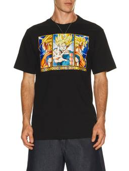 BIOWORLD - Goku Super Saiyan Mode Men's Graphic Print Crew Neck T-Shirt Black
