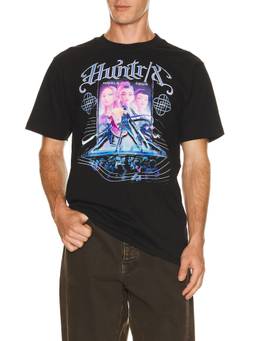BIOWORLD - Huntrix Men's Graphic Print Crew Neck T-Shirt Black