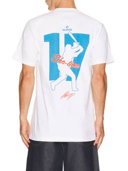 BIOWORLD - Shohei Ohtani Men's Graphic Print Crew Neck T-Shirt White