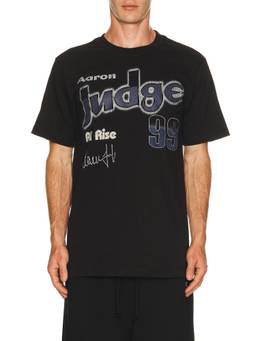 BIOWORLD - Aaron Judge Men's Graphic Print Crew Neck T-Shirt Black