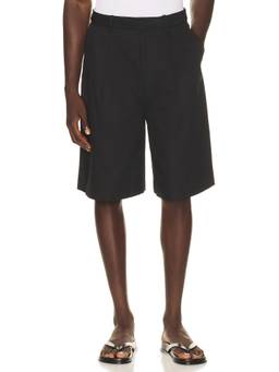 Common Market - Willis Men's Pintuck Twill Bermuda Shorts Black