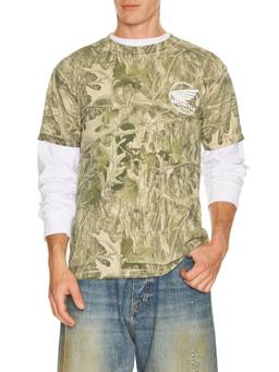CPTN Apparel - Trail Ops Men's Graphic Crew Neck T-Shirt Olive