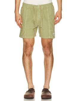 Critical Slide - All Day Men's Mid-Waist Canvas Walkshort Olive