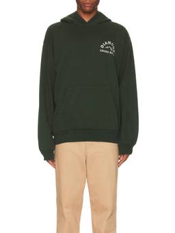 Diamond Cross Ranch - Classic Men's Graphic Hooded Cotton Hoodie Brown
