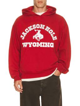 Diamond Cross Ranch - Summer 2026 Men's Graphic Hooded Pullover Hoodie Red