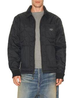 Dark Seas - Hornsby Men's Quilted Ripstop Light Jacket Black