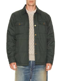 Dark Seas - Machinist Men's Lightweight Padded Ripstop Shacket Green