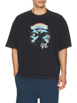 Daily Paper - Shield Helmet Men's Graphic Print Crew Neck T-Shirt Black