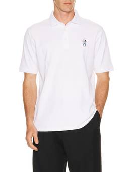 Eastside Golf - Core Pique Men's Logo Detail Collar Neck Polo T-Shirt White