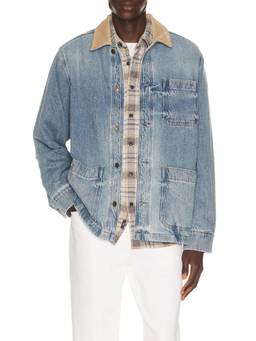 Faherty - High Ridge Twill Men's Button Front Denim Jacket Blue