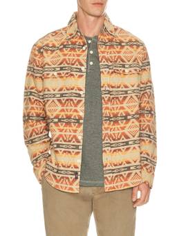 Faherty - Lehi Canyon Men's Printed Button-Down Overshirt Beige