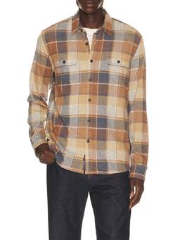 Faherty - Legend Sweater Men's Checks Flannel Button-Down Shirt Beige