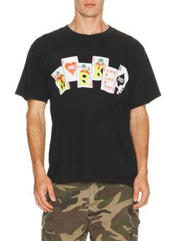 Market - Royal Flush Men's Graphic Print Crew Neck T-Shirt Black