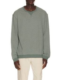 Marine Layer - Cloud 9 Fleece Men's Relaxed Crew Neck Sweatshirt Green