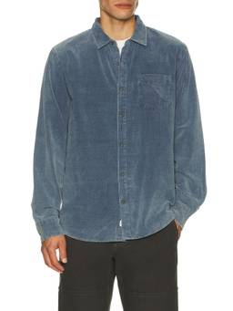 Marine Layer - Lightweight Corduroy Men's Button-Down Shirt Blue