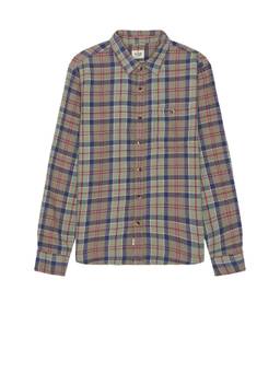 Marine Layer - Rico Terry Men's Notched Collar Short Sleeve Shirt Green