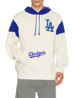 Mitchell & Ness - MLB Los Angeles Dodgers Retro Roots Men's Graphic Hoodie Off White