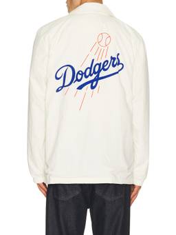 Mitchell & Ness - Retro Roots Men's Ripstop Coaches Jacket Cream