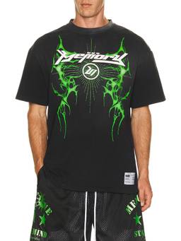 Memory Lane - Night Vision Men's Graphic Print Crew Neck T-Shirt Black