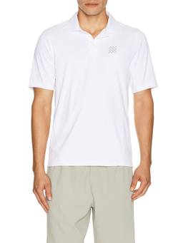 Manors Golf - Course Men's Logo Detail Collar Neck Polo T-Shirt White
