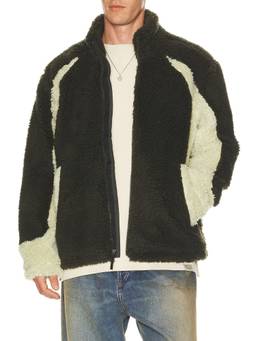 Obey - Center Field Men's Sherpa Zip-Up Jacket Black