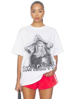 Philcos - Next 50 X Saweetie Unisex Graphic Print Crew Neck T-Shirt White