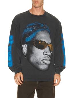 Philcos - Rodman Shades Men's Graphic Print Crew Neck T-Shirt Black