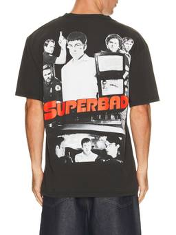 Philcos - Superbad Men's Graphic Print Crew Neck T-Shirt Black