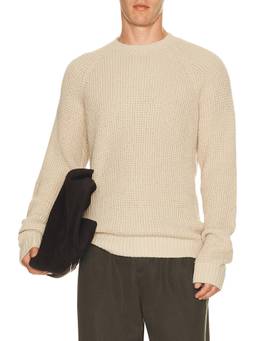 Rails - Augustus Men's Textured Knit Crew Neck Pullover Sweater Beige